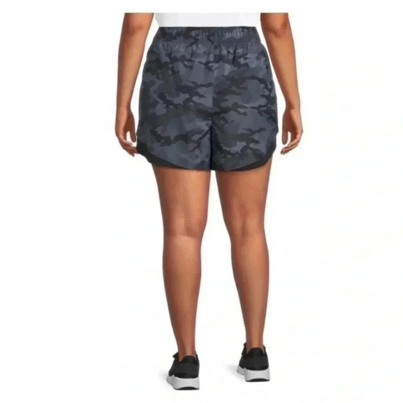 Athletic Works Women’s Grey Black Camo High Rise Pull-On Shorts SZ M # 1148 - Picture 2 of 11